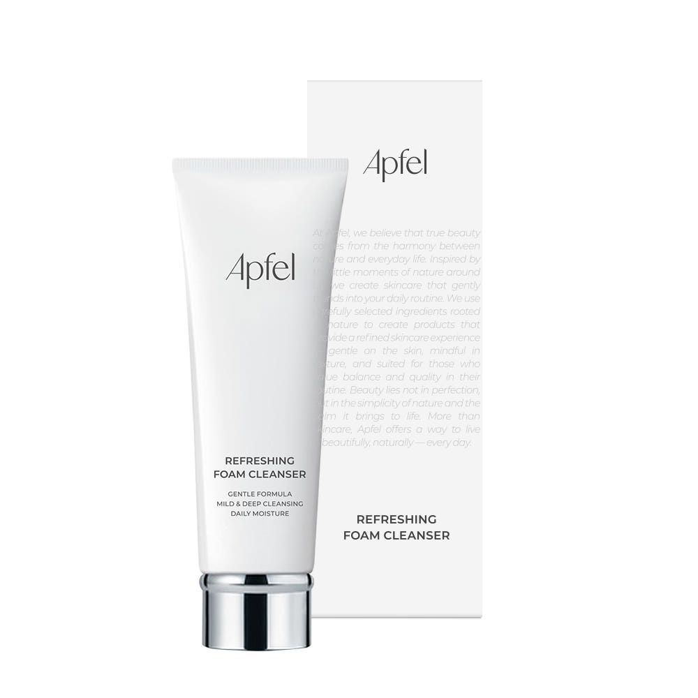 Apfel Refreshing Foam Cleanser 60ml Mild Deep Cleansing Hydrating Weak Alkaline Creamy Face Wash K-Beauty _ Made in KOREA